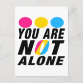  You are not alone  | Pansexual Pride  Briefkaart (Voorkant)
