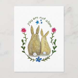 You Are Not Alone Postcard Feestdagenkaart