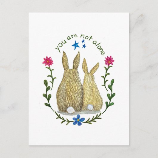 You Are Not Alone Postcard Feestdagenkaart (Voorkant)