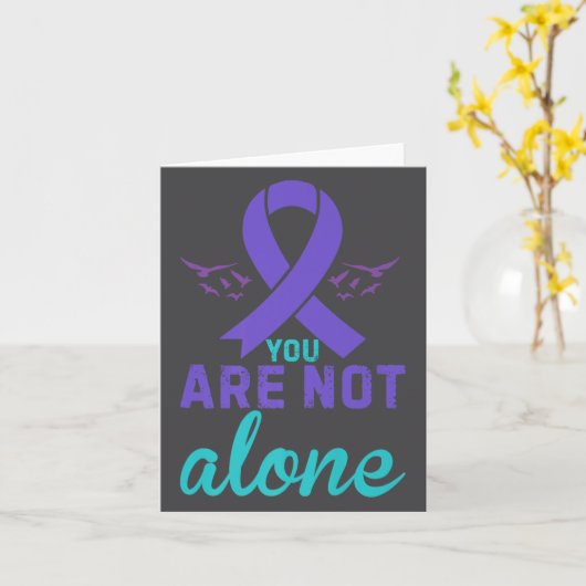 You Are Not Alone Premium  Kaart (Gele Bloem)