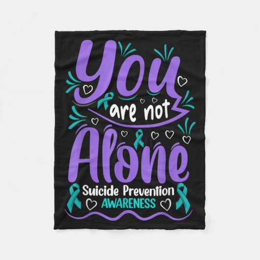 You Are Not Alone Preventie Bewustzijn Fleece Deken (Voorkant)