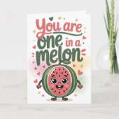 you are one in a melon birthday kaart (Voorkant)