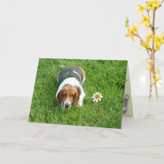 "You Are One In A Million" Verjaardag Kaart W/Bass (Gele Bloem)