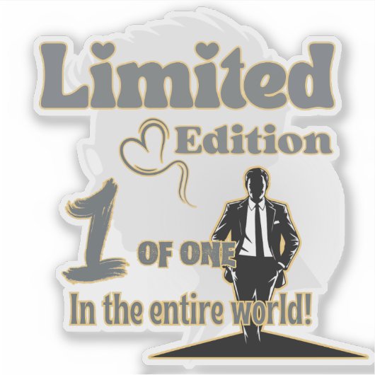 You Are One of One – Limited Edition Confidence Sticker (Voorkant)
