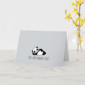 You are pandastic! Anniversary & Valentines card Kaart (Gele Bloem)