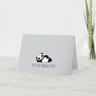 You are pandastic! Anniversary & Valentines card Kaart