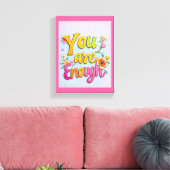You Are* - Premium Wrapped Canvas (Glans) Afdruk (Insitu (Woonkamer))