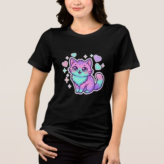 You Are Purrfect Cat Tri-Blend Shirt (Voorkant)