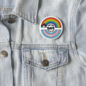 You Are Safe With Me LGBTQIA Ally Ronde Button 5,7 Cm (In situ)