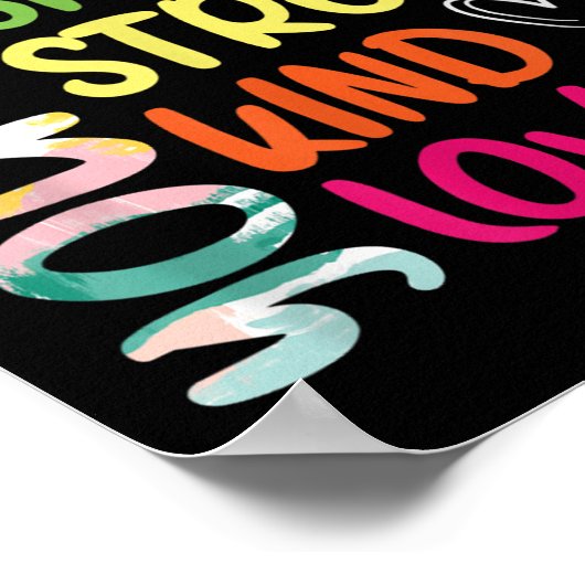 You Are Smart Brave Strong Kind Loved Motivation T Poster (Hoek)