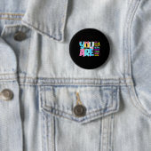 You Are Smart Brave Strong Kind Loved Motivation T Ronde Button 5,7 Cm (In situ)