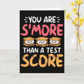 You Are S'more Than A Test Score - Testing Day  Kaart (Gele Bloem)