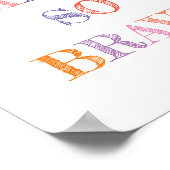 You Are So Brave Quote Colours Poster (Hoek)