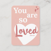 You Are So Loved Christian Valentine's Day Card Informatiekaartje (Voorkant)