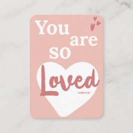 You Are So Loved Christian Valentine's Day Card Informatiekaartje