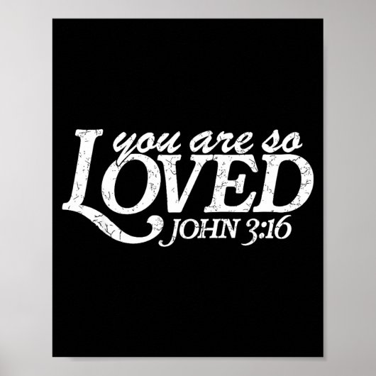 You Are So Loved Christian Verse Valentine's Day B Poster (Voorkant)