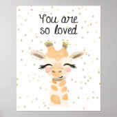 You Are So Loved Giraffe  Poster (Voorkant)