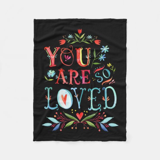 You Are So Loved Motivational Quote  Fleece Deken (Voorkant)