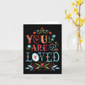 You Are So Loved Motivational Quote Kaart (Gele Bloem)