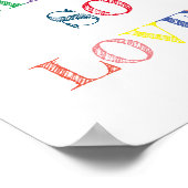 You Are So Loved Quote Colours Poster (Hoek)