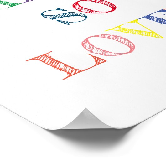 You Are So Loved Quote Colours Poster (Hoek)