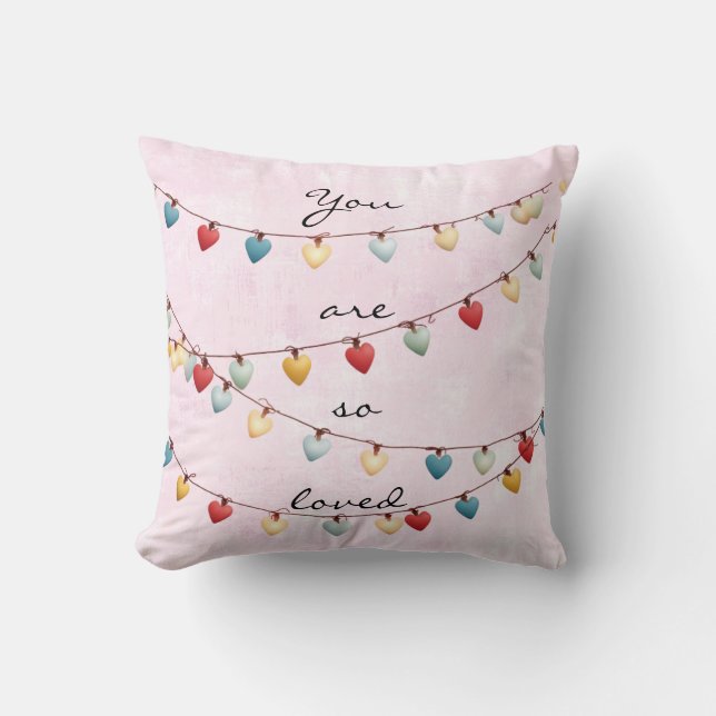 You Are So Loved Throw Pillow Kussen (Voorkant)