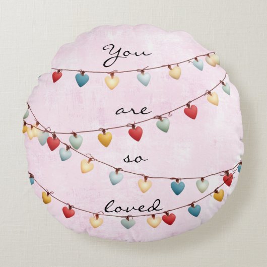 You Are So Loved Throw Pillow Rond Kussen (Voorkant)
