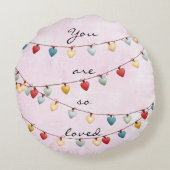 You Are So Loved Throw Pillow Rond Kussen (Achterkant)