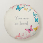 You are so loved Throw Pillow Rond Kussen (Achterkant)