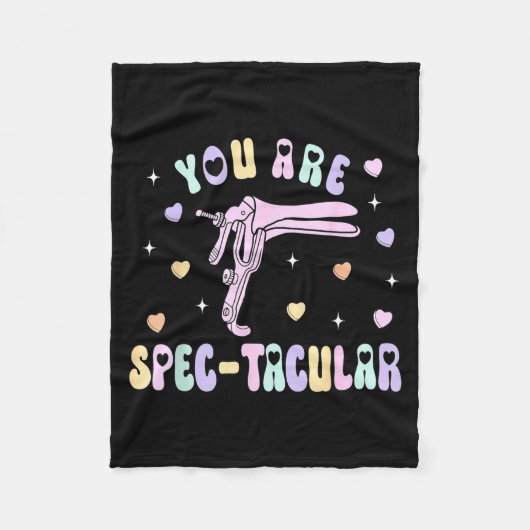 You Are Spec-tacular Speculum Obgyn Valentine Day  Fleece Deken (Voorkant)