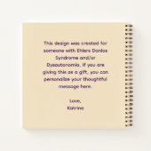 You Are Strong Lion Spiral Notebook Notitieboek (Achterkant)