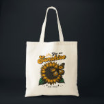You Are Sunshine - Sunflower & Butterfly  Tote Bag<br><div class="desc">A vibrant and inspiring graphic featuring a sunflower and butterfly with the uplifting message "You are Sunshine" and "Good Things" at the bottom,  perfect for motivational apparel.</div>