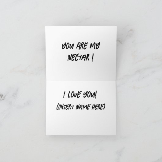 You are sweet as honey greeting kaart (Binnen)