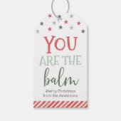 You Are The Balm Holiday Christmas Tag Cadeaulabel (Voorkant)