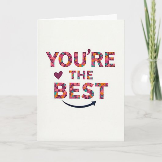 You Are The Best Card Kaart (Voorkant)