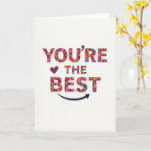 You Are The Best Card Kaart (Gele Bloem)