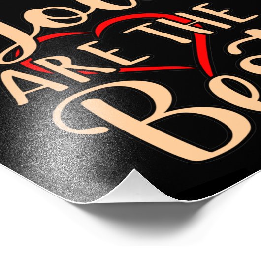 You Are The Best Romantic Valentines Day Couples G Foto Afdruk (Hoek)