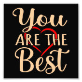 You Are The Best Romantic Valentines Day Couples G Foto Afdruk (Voorkant)