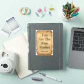 You Are The Free Market sticker (iPad Cover)