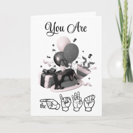 You Are the Gift Birthday Card Feestdagen Kaart