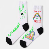 You are the Prize! Graphic Socks Sokken (Links)