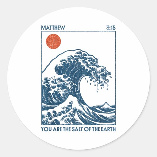 You Are The Salt Of The Earth  Ronde Sticker (Voorkant)