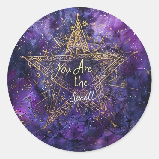 You Are The Spell beroemd gemaakt door Mystic Oil  Ronde Sticker (Voorkant)