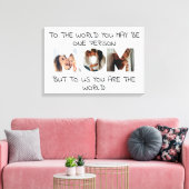 You Are the World - Aangepaste foto MOM Canvas Afd (Insitu (Woonkamer))