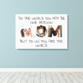 You Are the World - Aangepaste foto MOM Canvas Afd (Insitu (Houten vloer))