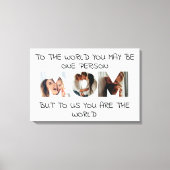 You Are the World - Aangepaste foto MOM Canvas Afd (Voorkant)