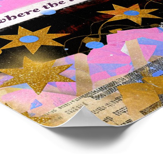 You Are Where the Light Begins – Mixed Media Print (Hoek)