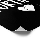 You Are Worth It Cute Motivational Women Hearts De Poster (Hoek)