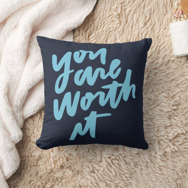 You are worth it kussen (Deken)