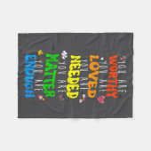 You Are Worthy You Are Loved Suicide Prevention Aw Fleece Deken (Voorkant (Horizontaal))
